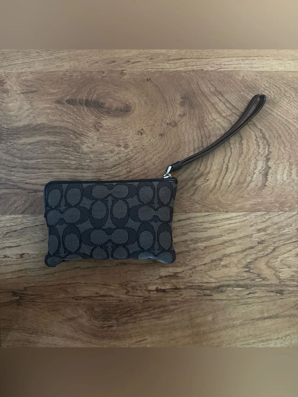 Coach Signature Jacquard Bag in Charcoal/Black